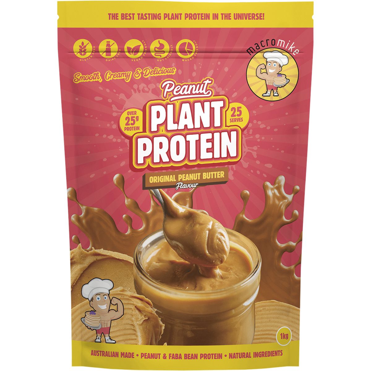 Macro Mike - Peanut Plant Protein Original Peanut Butter 1kg