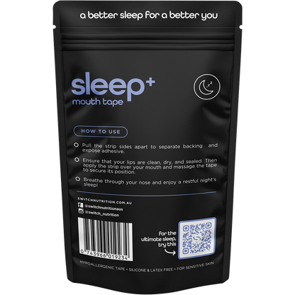 Switch Nutrition - Sleep+ Mouth Tape 30 strips