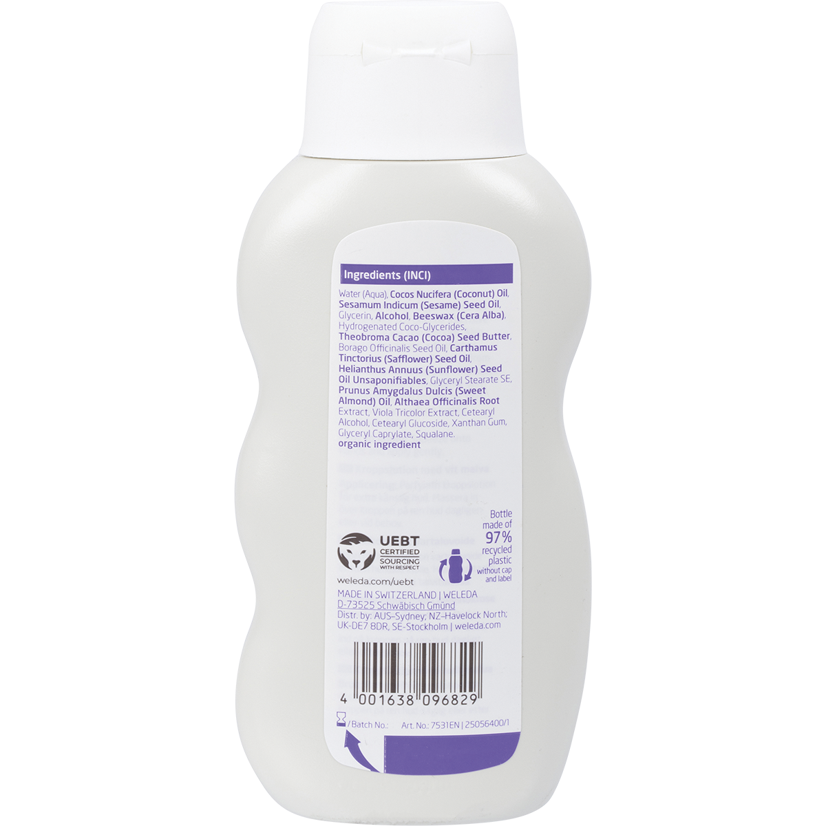 Weleda - Baby Derma Body Lotion White Mallow Fragrance Free 200ml