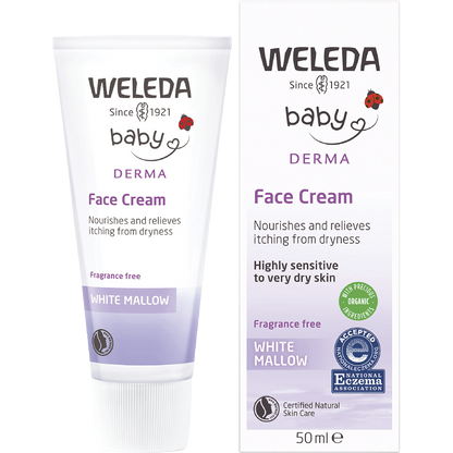 Weleda - Baby Derma Face Cream White Mallow Fragrance Free 50ml