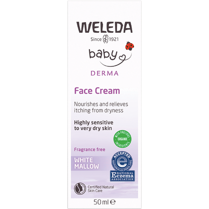 Weleda - Baby Derma Face Cream White Mallow Fragrance Free 50ml