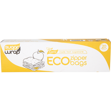 Sugarwrap - Eco Zipper Bags Made from Sugarcane Large 20pk
