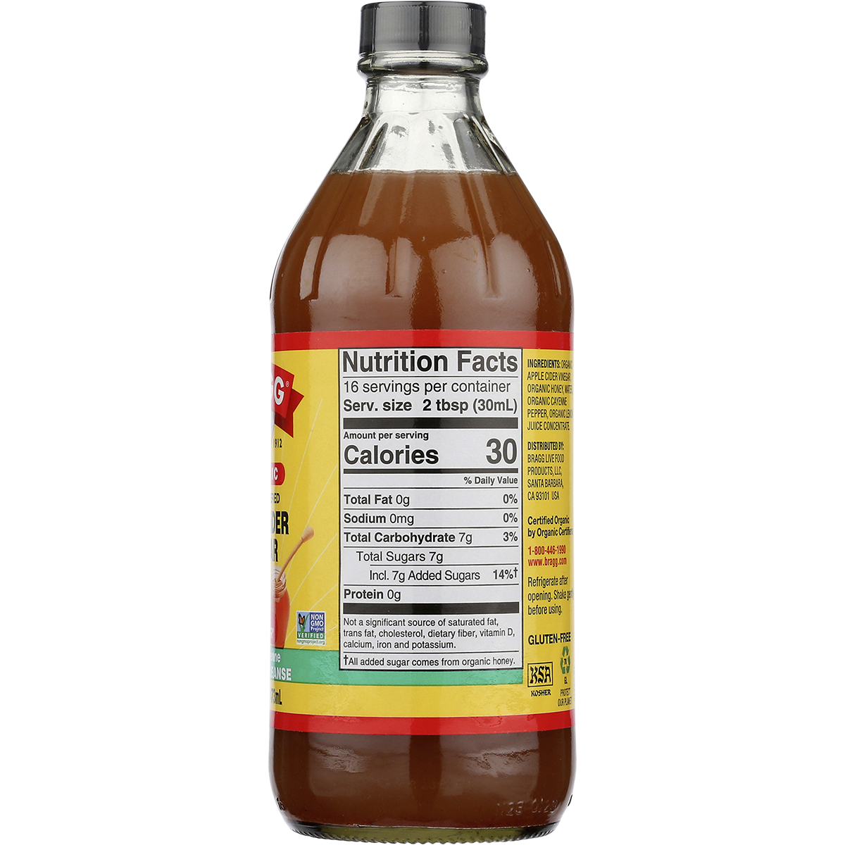 Bragg - Apple Cider Vinegar Honey Cayenne Wellness Cleanse 473ml