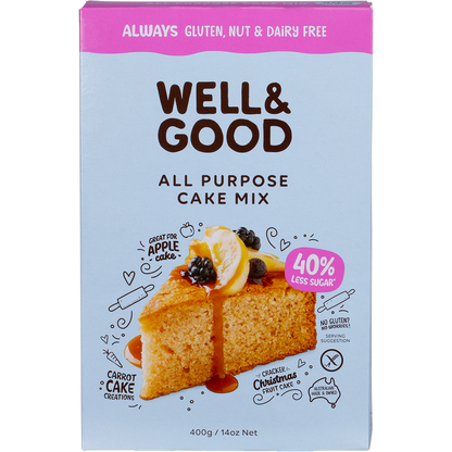 Well & Good - All Purpose Cake Mix 40% Less Sugar 400g
