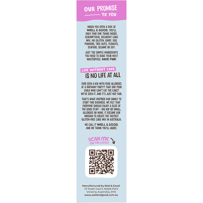 Well & Good - All Purpose Cake Mix 40% Less Sugar 400g