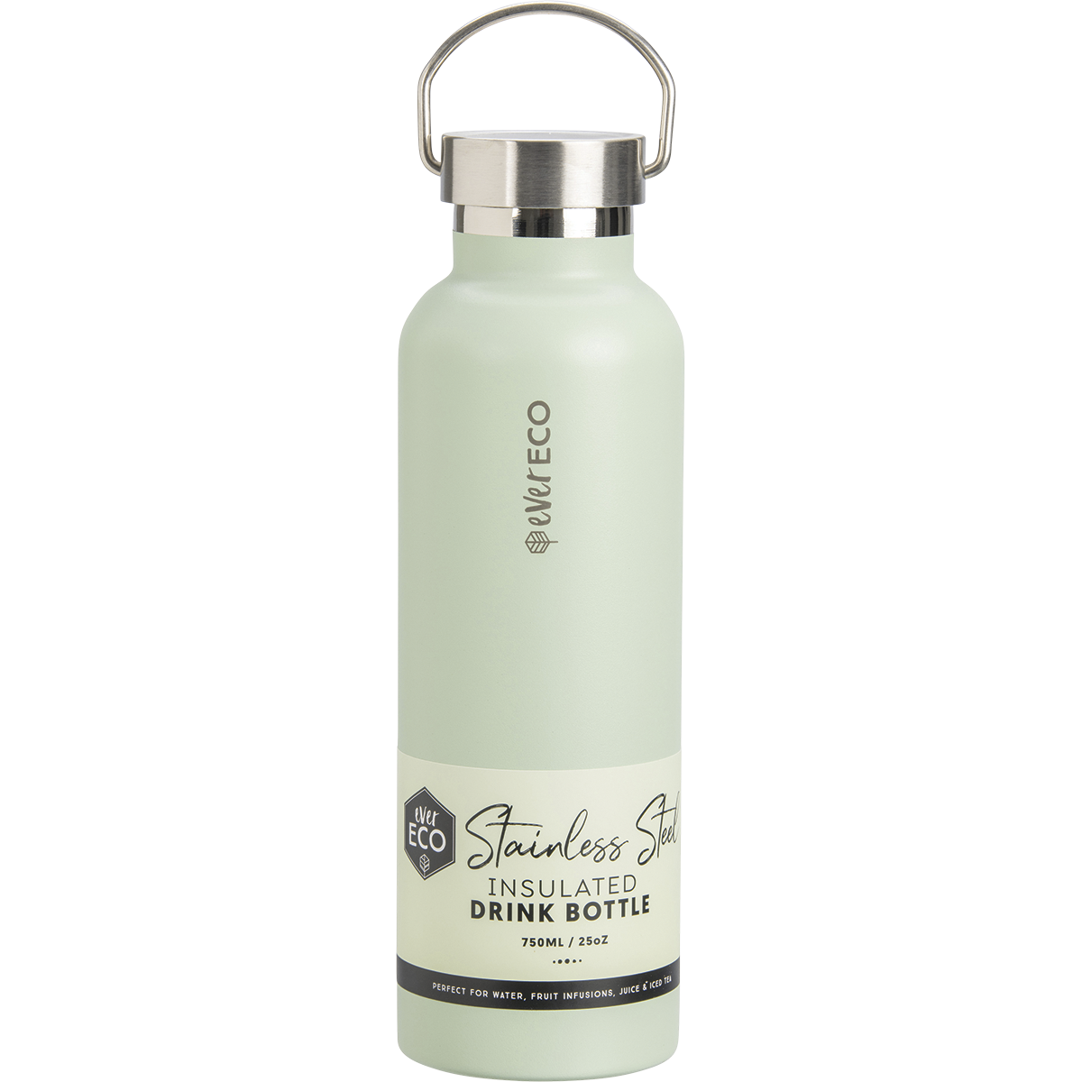 Ever Eco - Insulated Stainless Steel Bottle Sage 750ml