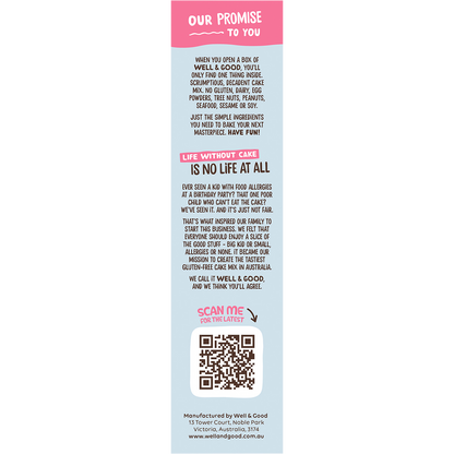 Well & Good - Chocolate Mud Cake Mix 475g