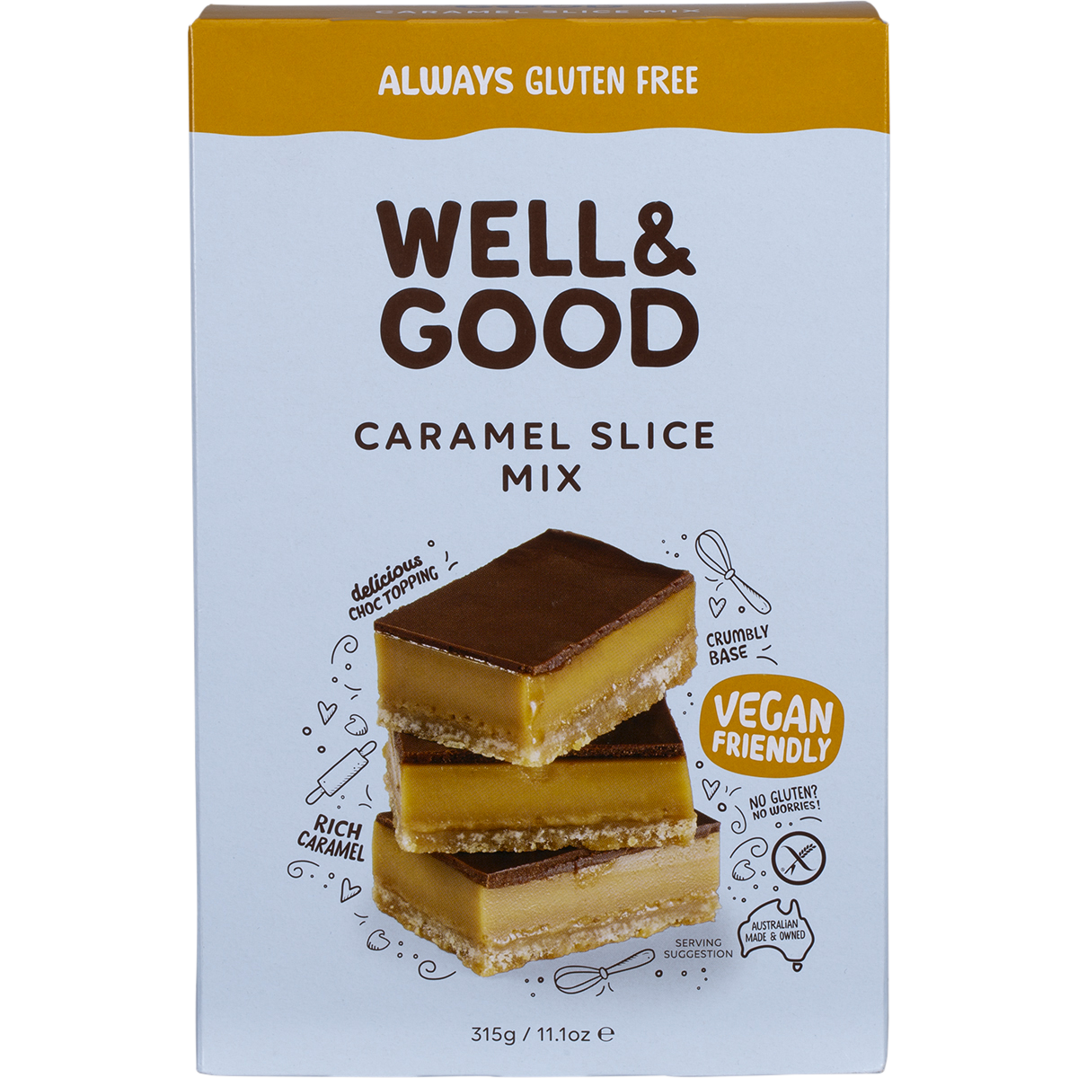 Well & Good - Caramel Slice Mix 315g