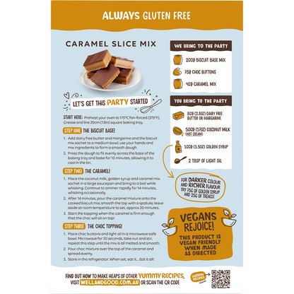 Well & Good - Caramel Slice Mix 315g
