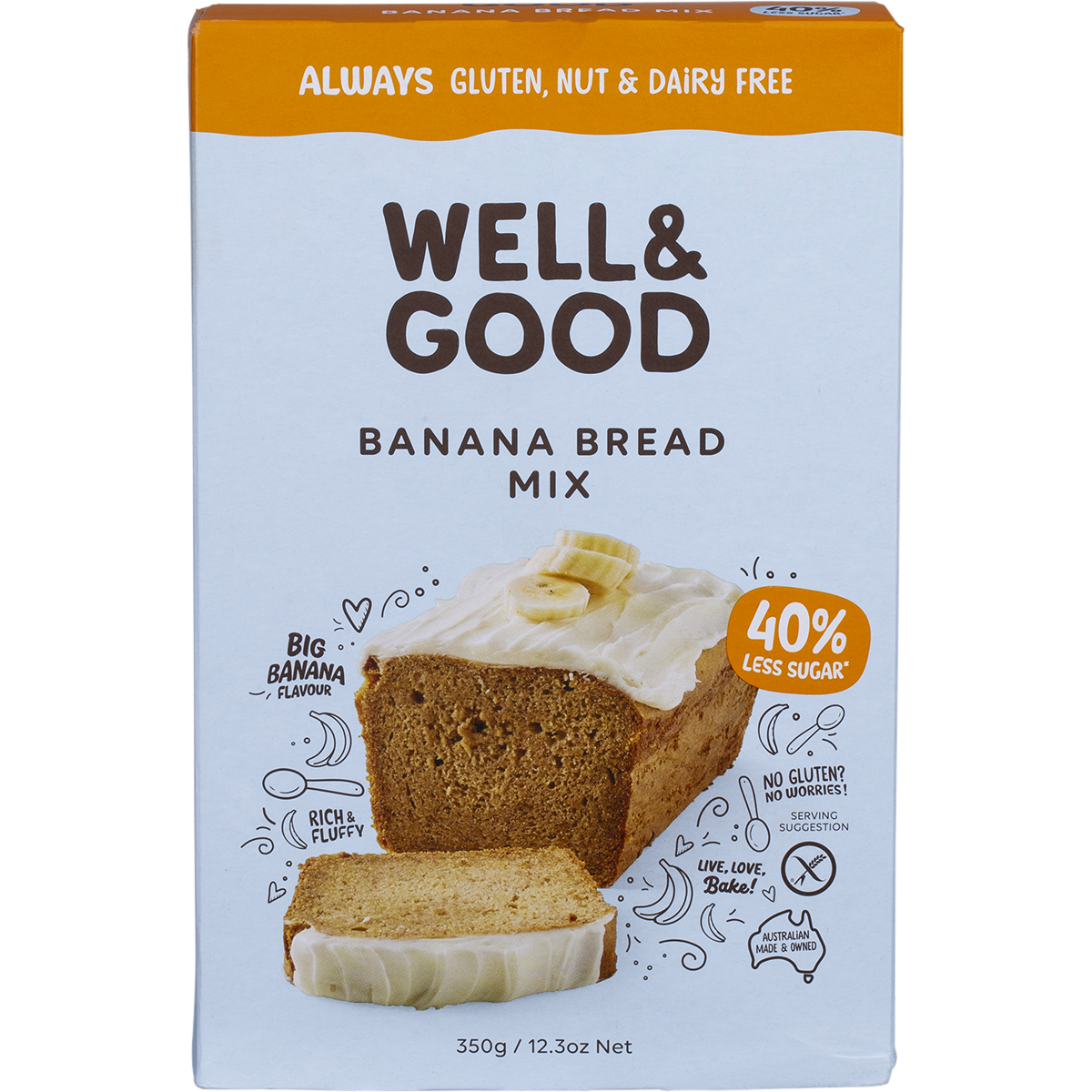 Well & Good - Banana Bread Mix 350g