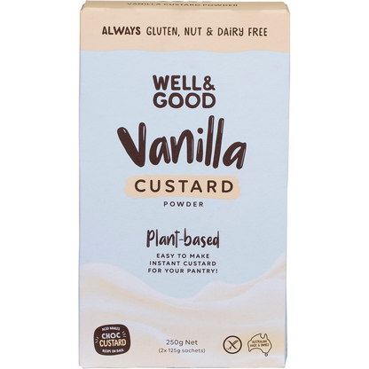 Well & Good - Plant Based Vanilla Custard Powder 250g