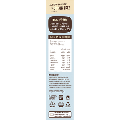Well & Good - Plant Based Vanilla Custard Powder 250g