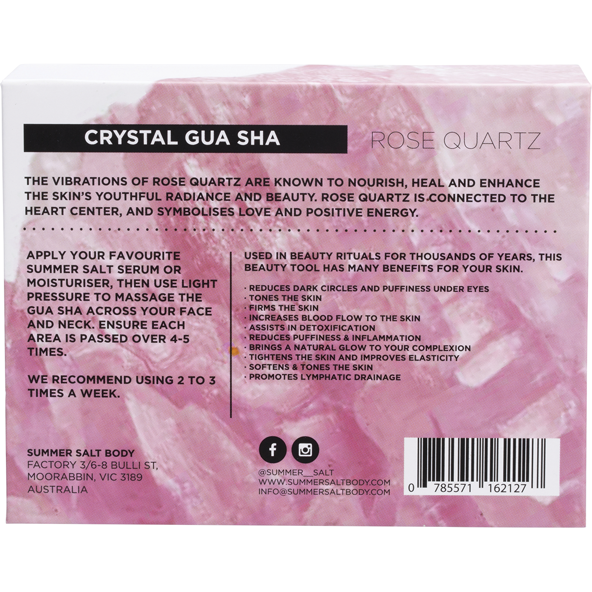 Summer Salt Body - Rose Quartz Gua Sha