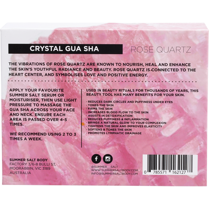 Summer Salt Body - Rose Quartz Gua Sha