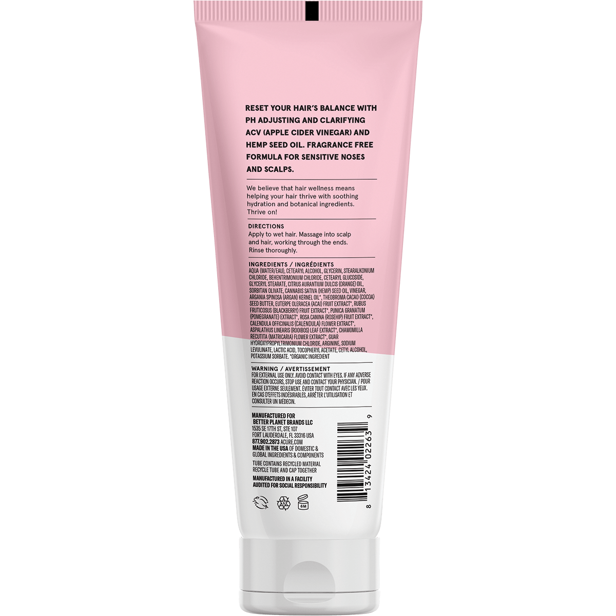 Acure - Buildup Balancing Hemp & ACV Conditioner 236ml