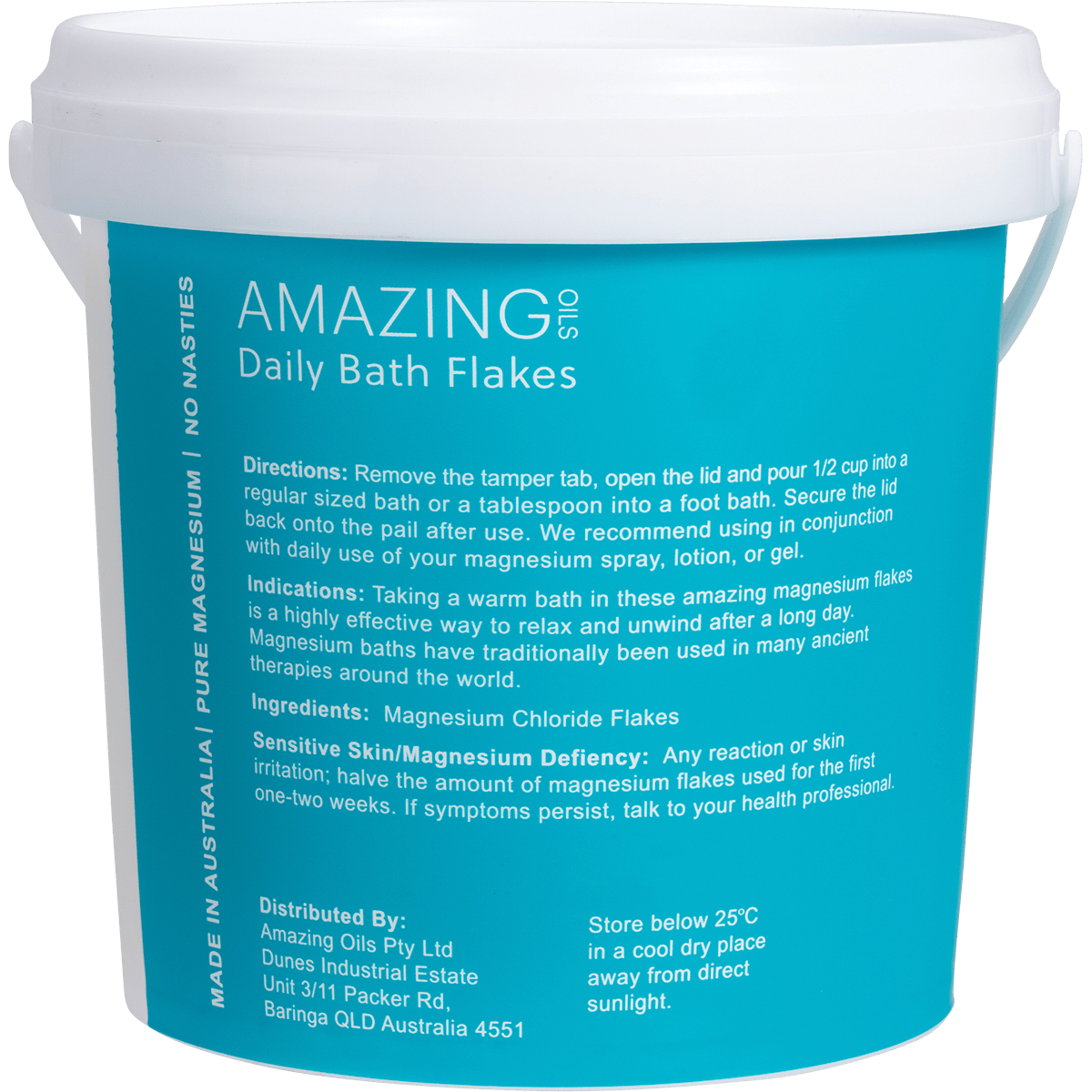 Amazing Oils - Magnesium Daily Bath Flakes Pure Magnesium Chloride 5kg