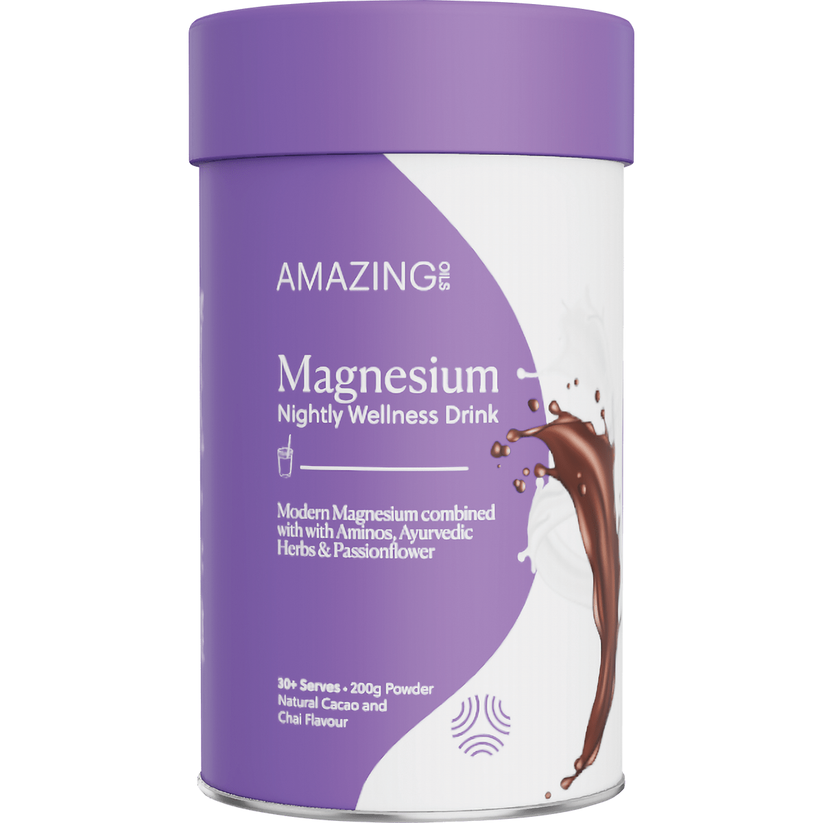 Amazing Oils - Magnesium Wellness Drink Nightly Cacao & Chai 200g