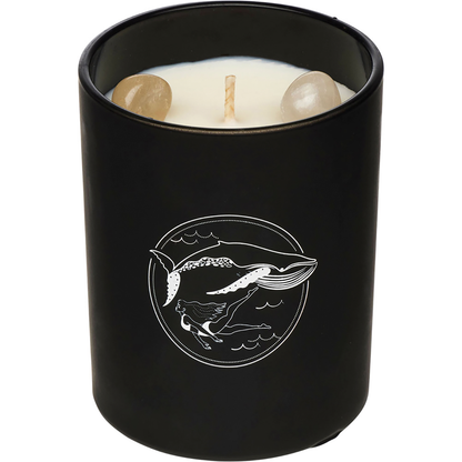 Summer Salt Body - Crystal Infused Soy Candle Clear Quartz Coconut & Lime