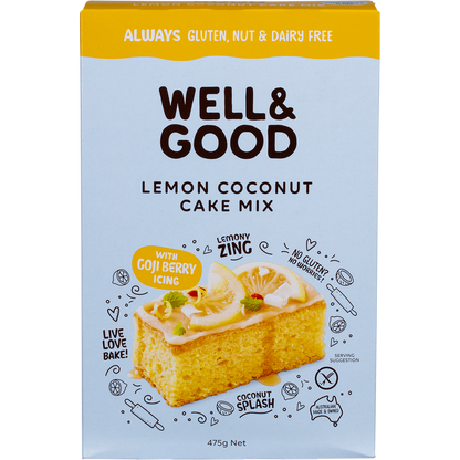 Well & Good - Lemon Coconut Slice 475g