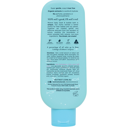Wotnot - Baby Wash & Bubble Bath Suitable For Sensitive Skin 250ml