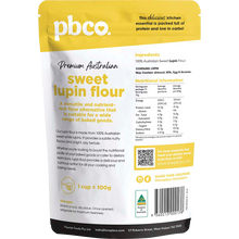 PBCO - Sweet Lupin Flour Premium Australian 350g