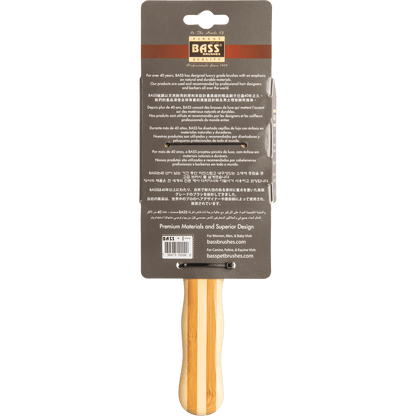 Bass - Bamboo Hair Brush Square Paddle