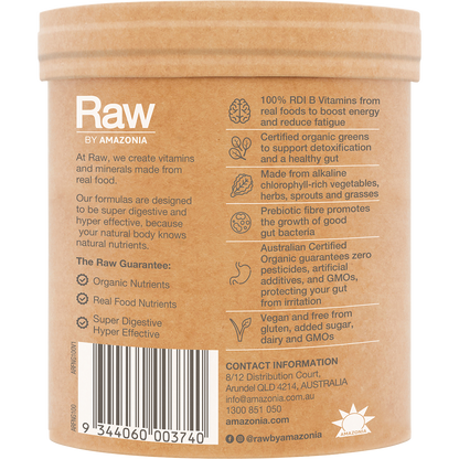 Raw Amazonia - Raw Organic Greens Vanilla Mint 100g