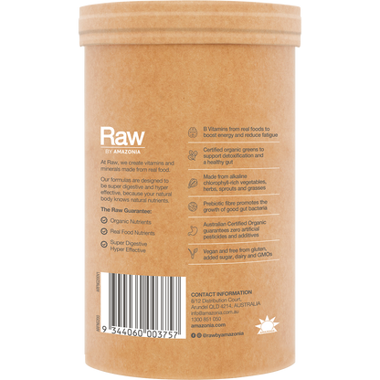 Raw Amazonia - Raw Organic Greens Vanilla Mint 200g