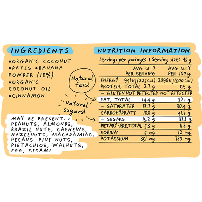 Blue Dinosaur - Banana Bread Snack Bar 45g