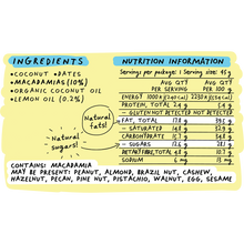 Blue Dinosaur - Lemon & Macadamia Snack Bar 45g