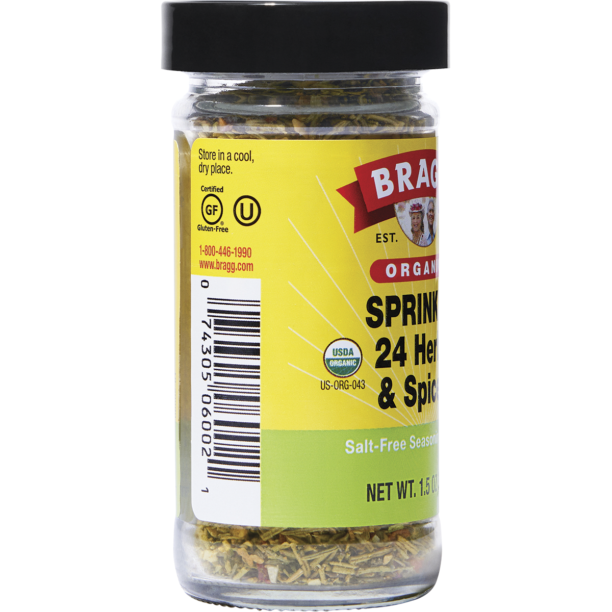 Bragg - Seasoning Organic Sprinkle 24 Herb & Spices Salt-Free 24g