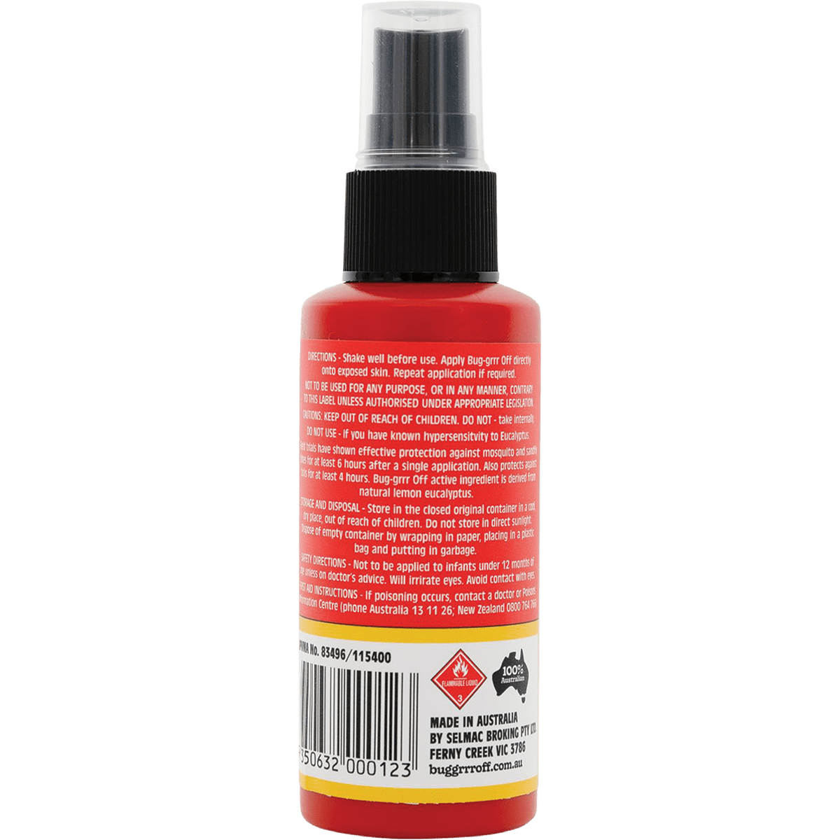 Bug-grrr Off - 100% Natural Insect Repellent Jungle Strength Spray 50ml
