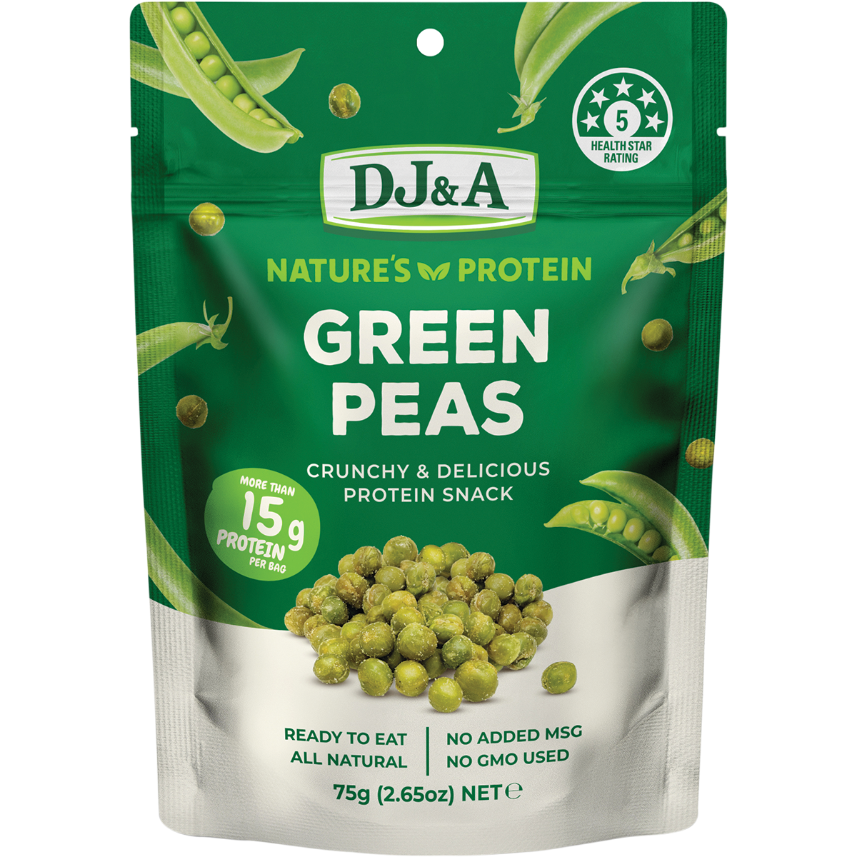 DJ&A - Nature's Protein Green Peas 75g