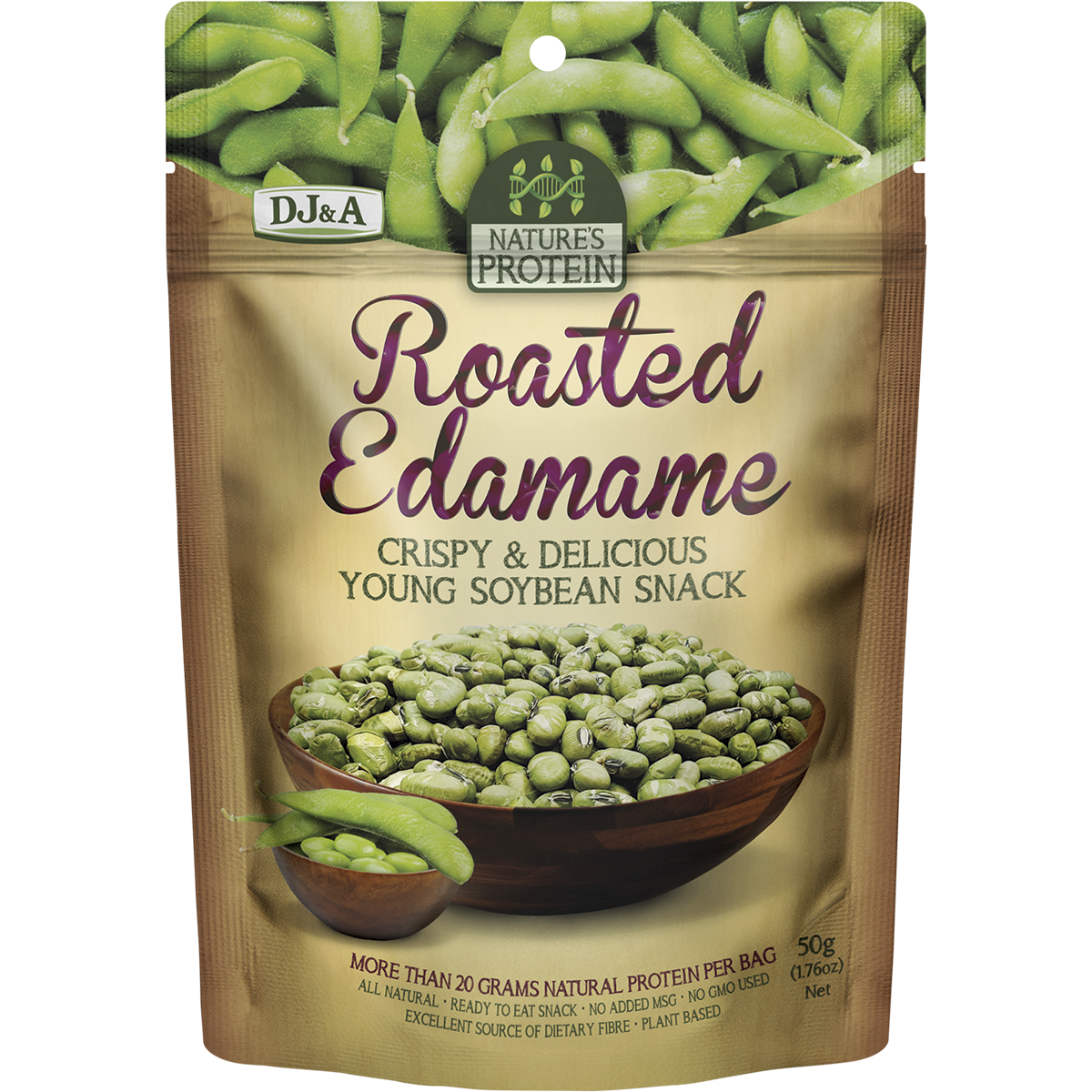 DJ&A - Nature's Protein Roasted Edamame 50g