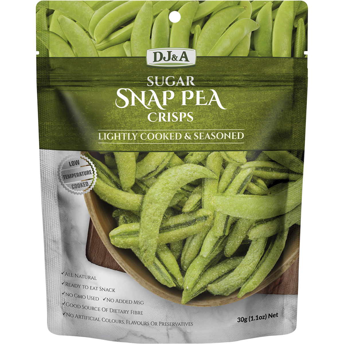 DJ&A - Sugar Snap Pea Crisps 30g