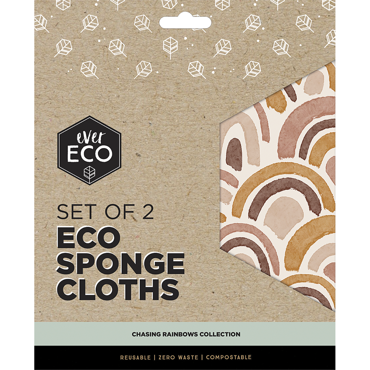 Ever Eco - Eco Sponge Cloths Chasing Rainbows Collection 2pk