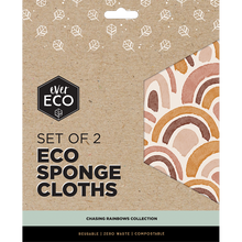 Ever Eco - Eco Sponge Cloths Chasing Rainbows Collection 2pk