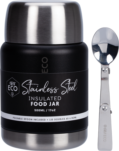 Ever Eco - Insulated Stainless Steel Food Jar Onyx 500ml