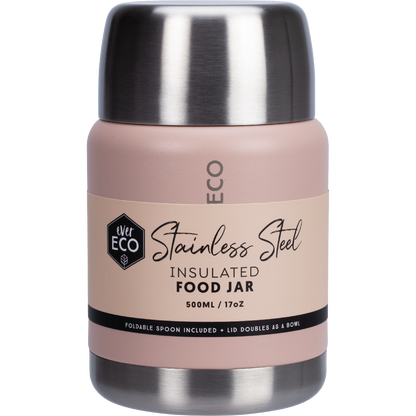 Ever Eco - Insulated Stainless Steel Food Jar Rose 500ml