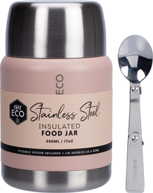 Ever Eco - Insulated Stainless Steel Food Jar Rose 500ml