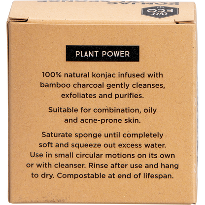 Ever Eco - Konjac Facial Sponge Charcoal