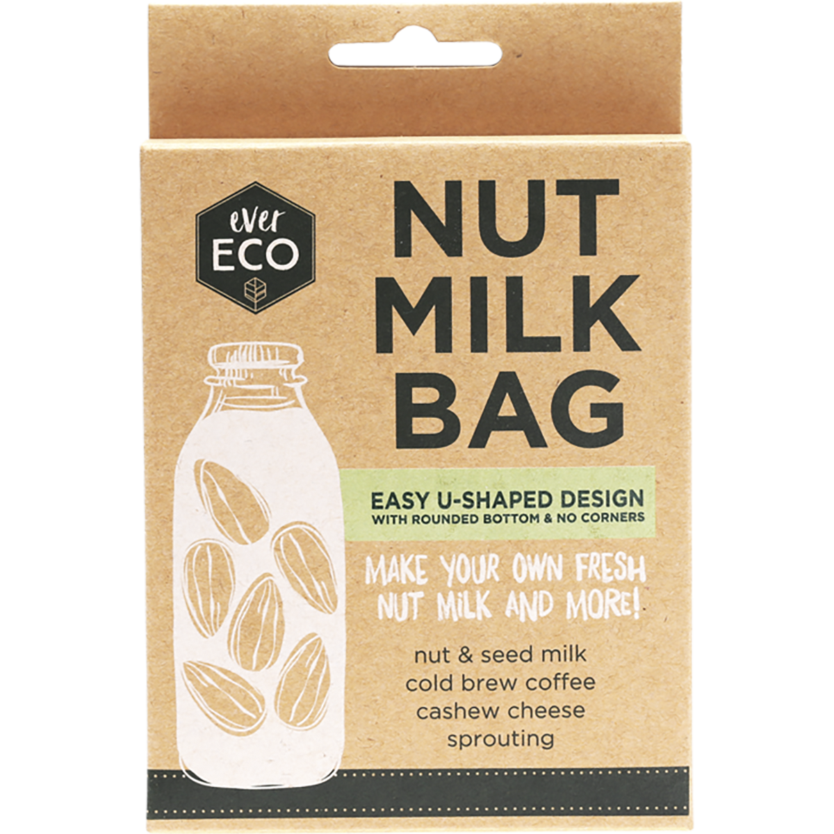 Ever Eco - Nut Milk Bag U-Shaped Design
