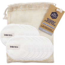Ever Eco - Reusable Bamboo Facial Pads White with Cotton Wash Bag 10pk