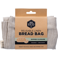 Ever Eco - Reusable Linen Bread Bag Zipper Closure 32x40cm 32cm