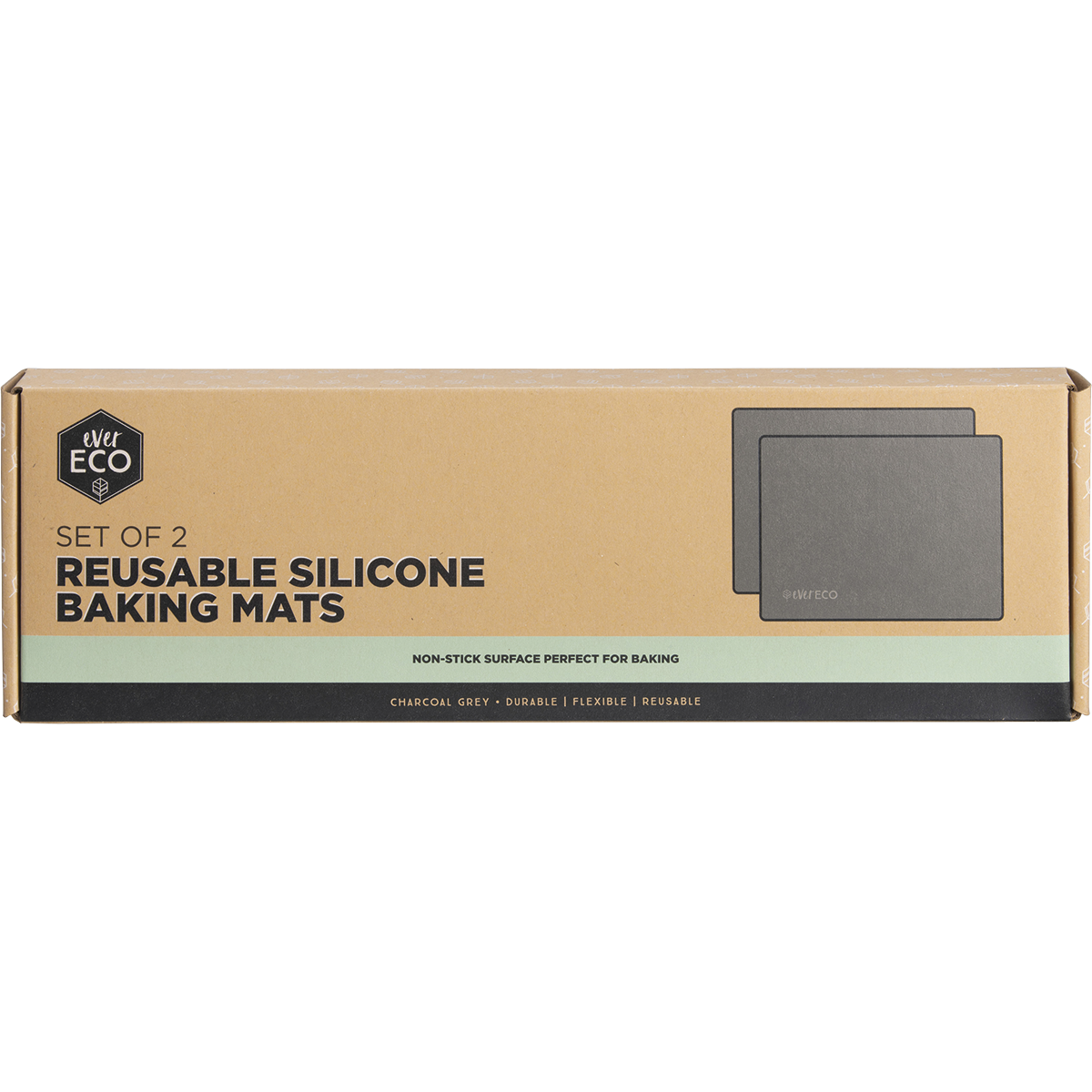 Ever Eco - Reusable Silicone Baking Mats 30 x 40cm 2pk