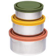 Ever Eco - Stainless Steel Round Nesting Containers Autumn 3pk