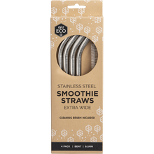 Ever Eco - Stainless Steel Straws Bent Smoothie 4pk