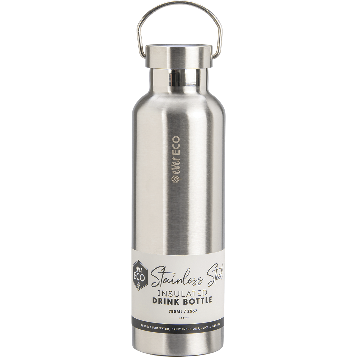 Ever Eco - Insulated Stainless Steel Bottle Brushed Stainless 750ml