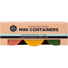 Ever Eco - Stainless Steel Mini Containers Autumn Leak Resistant 3pk