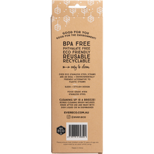 Ever Eco - Stainless Steel Straws Straight Smoothie 4pk